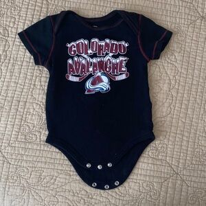 Colorado Avalanche Black Baby Onesie
